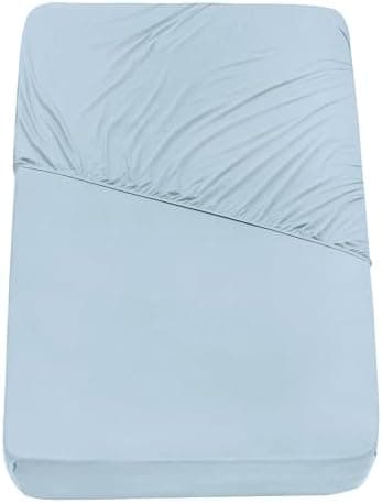 Mixibaby Spannbettlaken Jersey 100% Baumwolle – 180 x 200 cm, Hellgrau