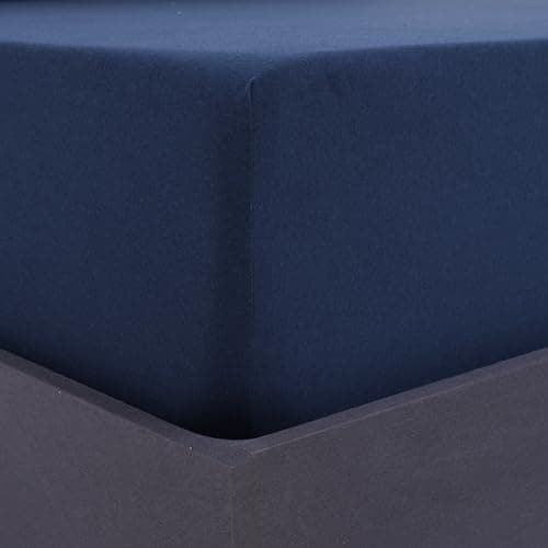 Vency Spannbettlaken 90x200 cm (bis 25 cm Matratzenhöhe) – 100% Baumwolle, Weiß