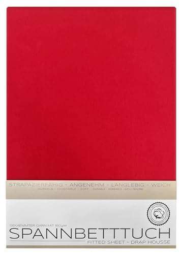 BEAUTEX Spannbetttuch aus Baumwolle – Premium Jersey 160 g/m², OEKO‑TEX STANDARD 100
