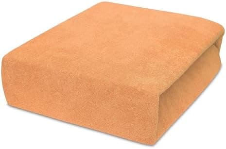 Elastisches Jersey-Spannbettlaken 90x180 cm – 100% Baumwolle, kuschelig warm