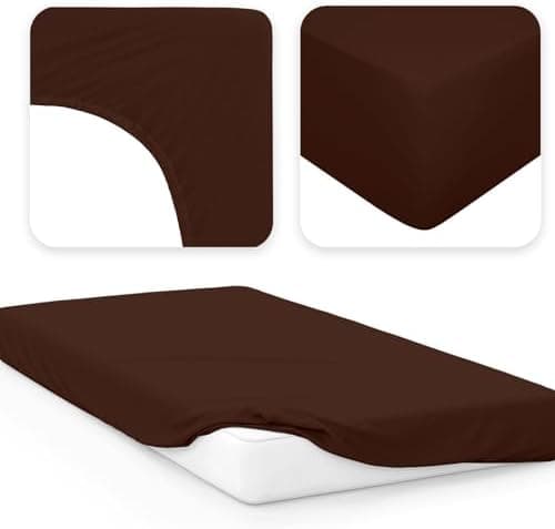 Jacobson Jersey-Spannbettlaken aus Baumwolle – OEKO-TEX STANDARD 100, 180x200–200x200 cm, Weiß