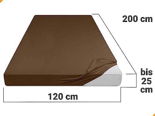 Jersey-Spannbetttuch – 100% Baumwolle, 180–200 x 200 cm