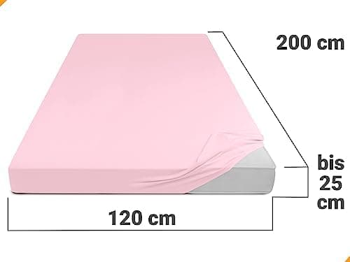 Jersey-Spannbetttuch – 100% Baumwolle, 180–200 x 200 cm