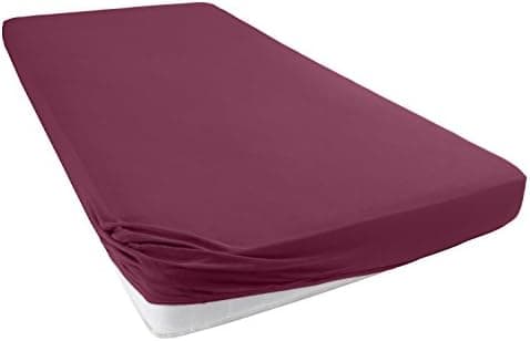 Jersey-Spannbettlaken 100% Baumwolle – 90–100×200 cm, für Matratzen bis 25 cm (Steghöhe bis 23 cm), Beige