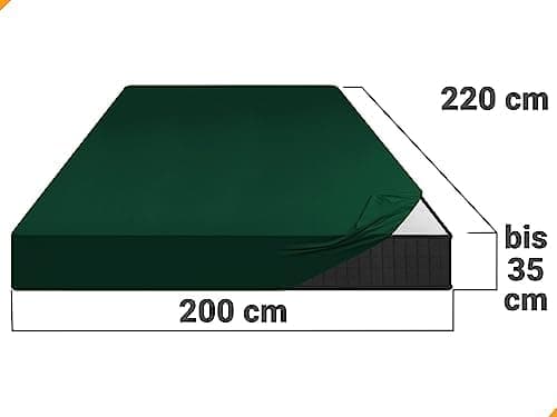 Jersey-Spannbetttuch – 100% Baumwolle, 180–200 x 200 cm