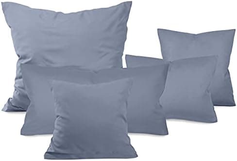 Doppelpack Baumwoll-Kissenbezüge 40 x 15 cm – Navyblau, schlichtes modernes Design