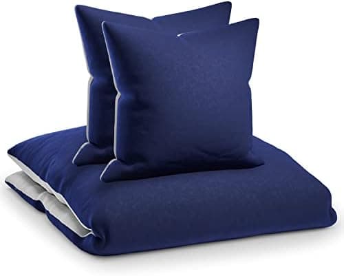 sleepwise Bettwäsche 135x200 Mikrofaser – ÖKO‑TEX zertifiziert, bügelfrei & knitterfrei, 2‑tlg. (inkl. 80x80 cm Kissenbe