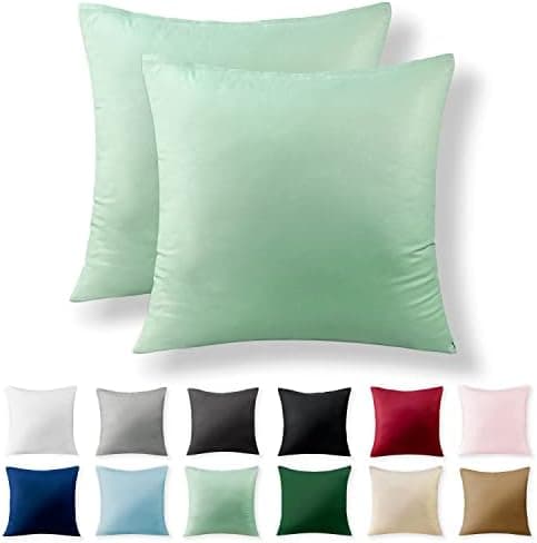 2er-Set Kissenbezüge 40 x 80 cm – Renforcé, 100% Baumwolle, superweich mit Reißverschluss, Babyrosa