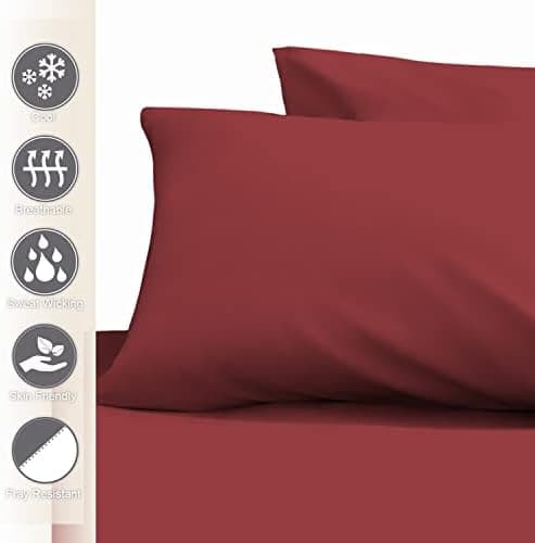 Pizuna Kissenbezüge 2er-Pack 40 x 80 cm Dunkelblau – 100% Langstapel-Baumwolle, 400 Fadenzahl