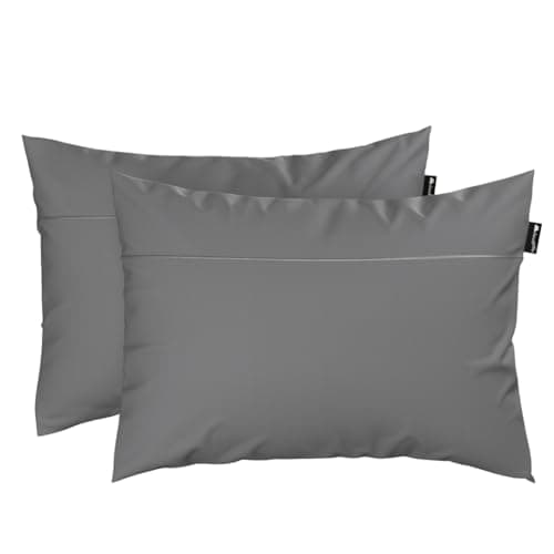 Cloudpillo Kissenbezug 40x80 cm 2er‑Pack – Premium atmungsaktive Baumwolle, ultraweich, mit Reißverschluss, antibakterie