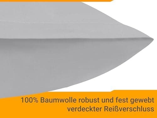 Doppelpack Baumwoll-Kissenbezüge 40 x 15 cm – Navyblau, schlichtes modernes Design