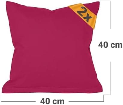 Doppelpack Baumwoll-Kissenbezüge 40 x 15 cm – Navyblau, schlichtes modernes Design