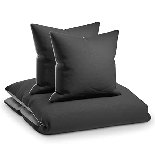 sleepwise Bettwäsche 135x200 Mikrofaser – ÖKO‑TEX zertifiziert, bügelfrei & knitterfrei, 2‑tlg. (inkl. 80x80 cm Kissenbe