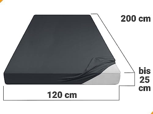Jersey-Spannbetttuch – 100% Baumwolle, 180–200 x 200 cm