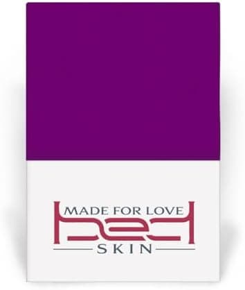 120x200 cm Jersey-Spannbettlaken – 100% Baumwolle, Weiß