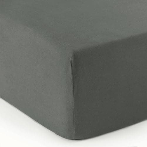 Mixibaby Spannbettlaken Jersey 100% Baumwolle – 180 x 200 cm, Hellgrau