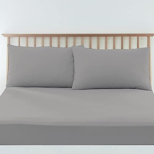 Pizuna Kissenbezüge 2er-Pack 40 x 80 cm Dunkelblau – 100% Langstapel-Baumwolle, 400 Fadenzahl
