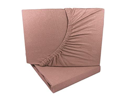 2er-Pack Jersey-Spannbettlaken 90x200–100x200 cm, 100% Baumwolle, Weiß