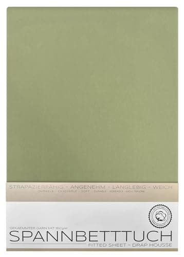 BEAUTEX Spannbetttuch aus Baumwolle – Premium Jersey 160 g/m², OEKO‑TEX STANDARD 100