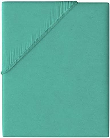 Leonado Vicent Spannbettlaken – 100% Baumwolle Jersey, Größen 180×200 & 200×200 cm, Grau