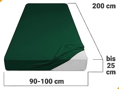 Jersey-Spannbetttuch – 100% Baumwolle, 180–200 x 200 cm