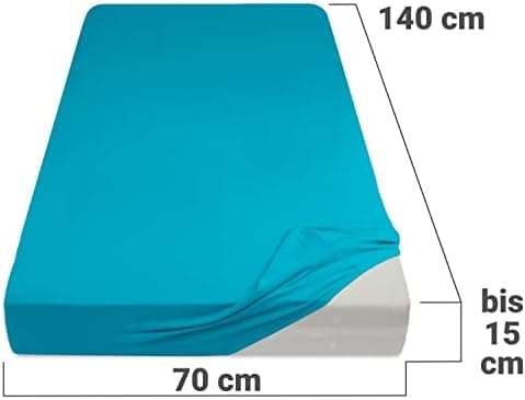 Jersey-Spannbetttuch – 100% Baumwolle, 180–200 x 200 cm