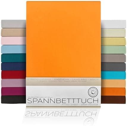 BEAUTEX Spannbetttuch aus Baumwolle – Premium Jersey 160 g/m², OEKO‑TEX STANDARD 100
