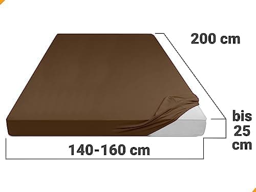 Jersey-Spannbetttuch – 100% Baumwolle, 180–200 x 200 cm