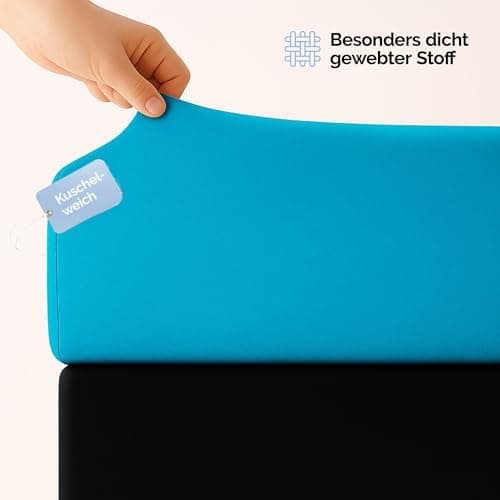 Spannbettlaken 120x200 cm – Jersey 100% Baumwolle – für Matratzen bis 25 cm Höhe
