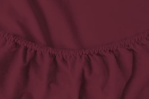 Spannbettuch Jersey mit Elasthan – 97% Baumwolle / 3% Elasthan, elastisches Spannbettlaken Weiß (90–100 × 200–220 cm)
