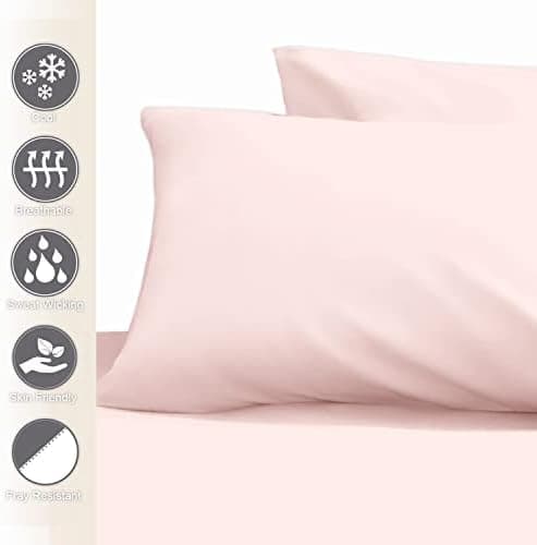 Pizuna Kissenbezüge 2er-Pack 40 x 80 cm Dunkelblau – 100% Langstapel-Baumwolle, 400 Fadenzahl