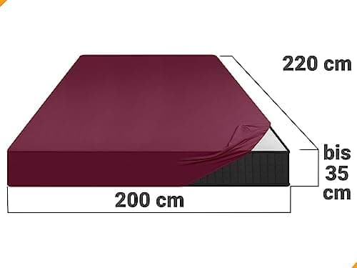 Jersey-Spannbetttuch – 100% Baumwolle, 180–200 x 200 cm