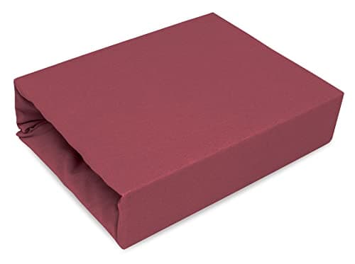 Elastisches Jersey-Spannbettlaken 90x180 cm – 100% Baumwolle, kuschelig warm