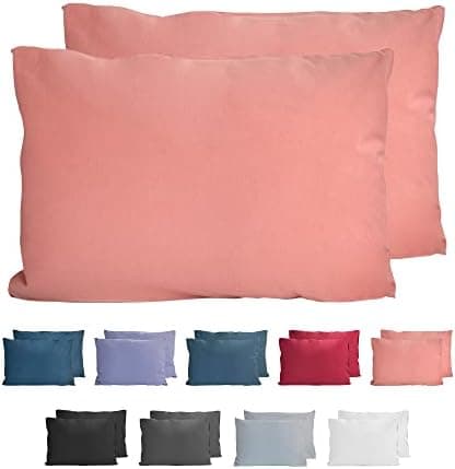 Komfortec Kissenbezüge 2er Set – 100% Baumwolle Premium Jersey (150 g/m²), superweich – OEKO‑TEX STANDARD 100