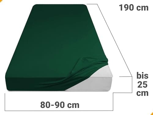 Jersey-Spannbetttuch – 100% Baumwolle, 180–200 x 200 cm