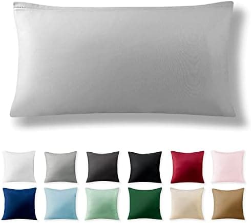 2er-Set Kissenbezüge 40 x 80 cm – Renforcé, 100% Baumwolle, superweich mit Reißverschluss, Babyrosa
