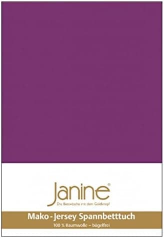 Janine Spannbettlaken Mako-Feinjersey Classic Jersey für Matratzen 180–200 x 200 cm