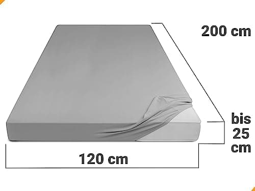Jersey-Spannbetttuch – 100% Baumwolle, 180–200 x 200 cm