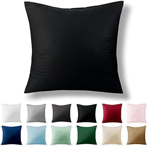 2er-Set Kissenbezüge 40 x 80 cm – Renforcé, 100% Baumwolle, superweich mit Reißverschluss, Babyrosa
