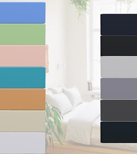 BMISTY Jersey-Spannbettlaken 90x200 cm – Baumwolle, OEKO‑TEX® zertifiziert