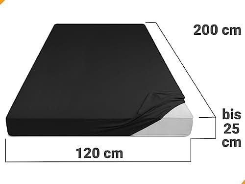 Jersey-Spannbetttuch – 100% Baumwolle, 180–200 x 200 cm