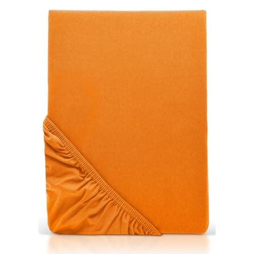 MOON-Luxury Spannbettlaken/Spannbetttuch Jersey-Stretch 230 g/m² OEKO-TEX – anthrazit, 90×200–100×220
