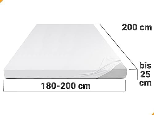Jersey-Spannbetttuch – 100% Baumwolle, 180–200 x 200 cm