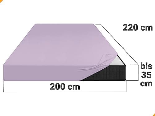 Jersey-Spannbetttuch – 100% Baumwolle, 180–200 x 200 cm