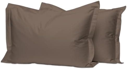 Pizuna Kissenbezüge 2er-Pack 40 x 80 cm Dunkelblau – 100% Langstapel-Baumwolle, 400 Fadenzahl