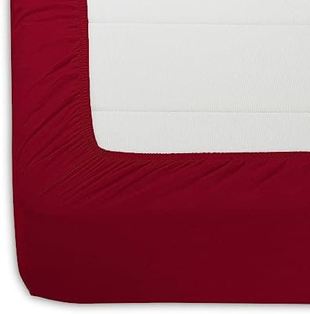 Amazon Basics Spannbettlaken – Mikrofaser Spannbetttuch 150 x 200 x 30 cm (für Matratzen bis 30 cm)
