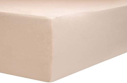 AVANTGARDE Spannbettlaken 180x200–200x220 cm, 40 cm Steg – 100% Jersey-Baumwolle 170 g/m², OEKO-TEX – passend für Boxspr