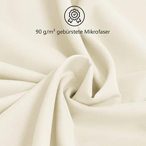 REDKEY Kissenbezug 40x80 cm 2er Set – gebürstetes Mikrofaser, Reißverschluss, waschbar bis 40°C – Anthrazit
