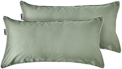 Cloudpillo Kissenbezug 40x80 cm 2er‑Pack – Premium atmungsaktive Baumwolle, ultraweich, mit Reißverschluss, antibakterie
