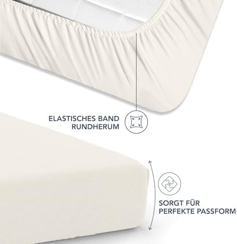 Dreamzie Spannbettlaken – 100% Mikrofaser, 35 cm Tiefe Tasche